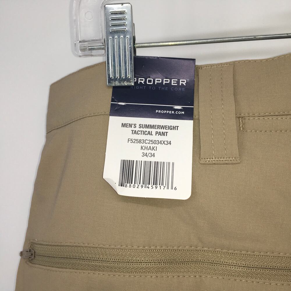 Propper Summer Light Weight Tactical Duty Pant Mens 34/34 Khaki Cargo NWT - Picture 3 of 7